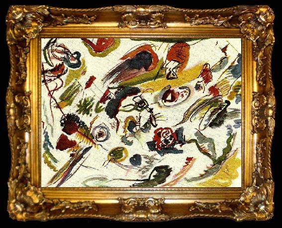 framed  abstrakt akvarell kainskynd, ta009-2